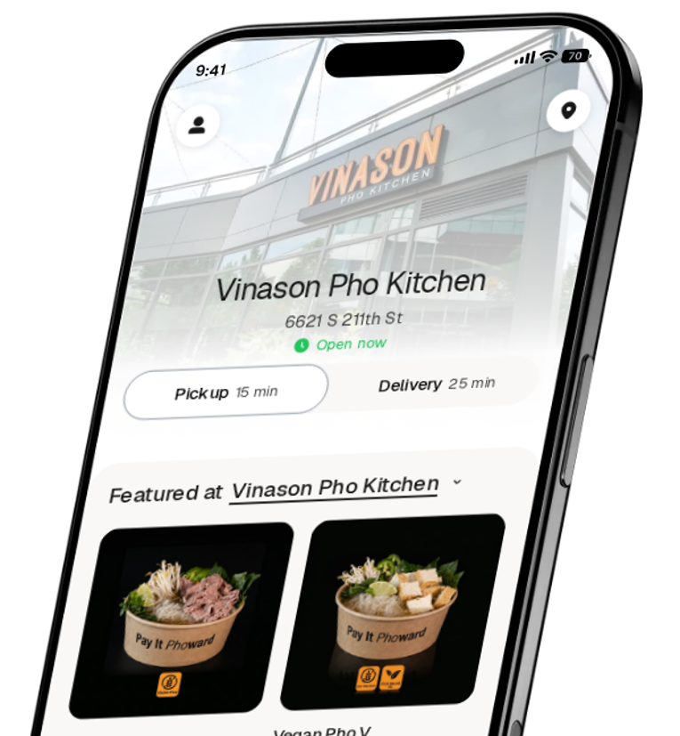 Vinason Pho Kitchen app preview