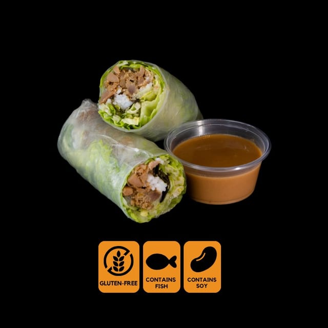 All Natural Lemongrass Chicken Spring Rolls (Savory).