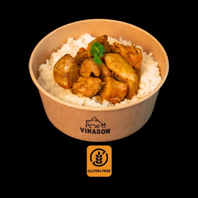 Coconut Chicken Curry Steamed Rice.